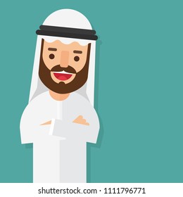 Arabic Businessman smiling 