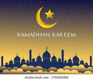 Arabic Calligraphic text of Ramadan kareem for the muslim celebration. ramadan creative design islamic celebration for print, card, poster, banner etc.