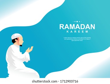 Arabic Calligraphic text of Ramadan kareem for the muslim celebration. ramadan creative design islamic celebration for print, card, poster, banner etc.