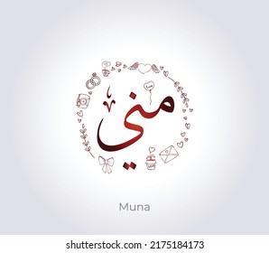 Arabic Calligraphy Name In Thuluth Style