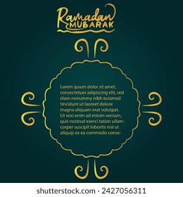 Arabic calligraphy of Ramadan Kareem. The meaning of this lettering is have a generous Ramadan, the fasting worship on islamic religion. Suitable for greeting,poster,banner,menu,etc