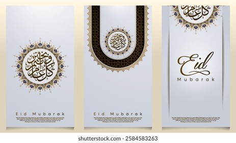 Arabic calligraphy Ramadan Kareem praying with ornament and morocco geometric pattern for greeting