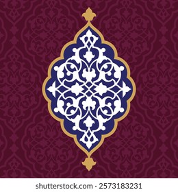 Arabic Calligraphy's Geometrical Seamlessly Pattern 09