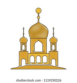 arabic castle building facade