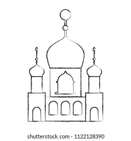 arabic castle building facade
