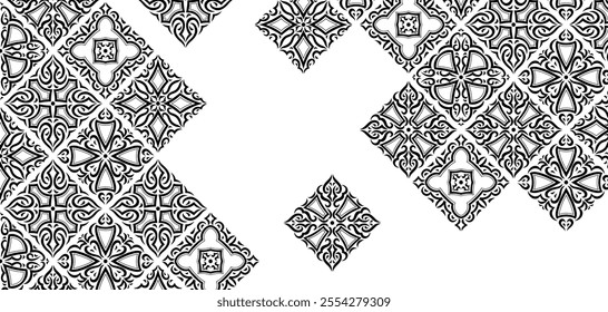 Fundo de azulejos de cerâmica árabe. Talavera decorativo oriental tradicional.
