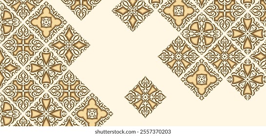 Fundo de azulejos de cerâmica árabe. Talavera decorativo oriental tradicional.