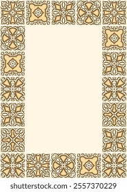 Arabische Keramikfliese, Hintergrund. Traditioneller Ostdekorativtalavera.