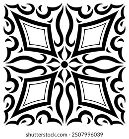 Arabic ceramic tile. Traditional eastern decorative talavera.