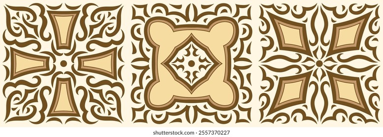 Ladrilho cerâmico árabe. Talavera decorativo oriental tradicional.