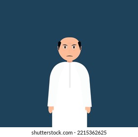 Arabic character with angry face