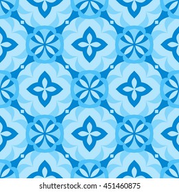 Arabic classic mosaic style line geometric pattern seamless