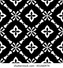Arabic classic mosaic style line geometric pattern seamless