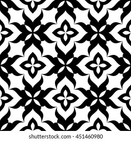 Arabic classic mosaic style line geometric pattern seamless