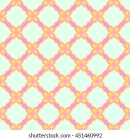 Arabic classic mosaic style line geometric pattern seamless