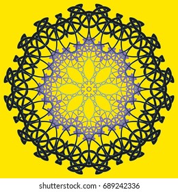 Arabic color mandala