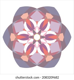 arabic colored ornament, mandala. geometric pattern, oriental art, vector illustration