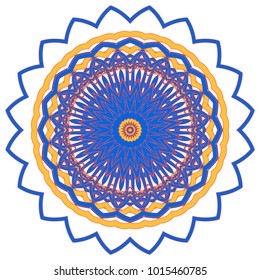 Arabic Colorful Mandala. Ethnic tribal ornaments