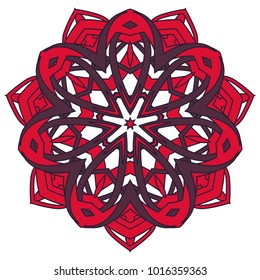 Arabic Colorful Mandala. Ethnic tribal ornaments