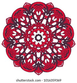 Arabic Colorful Mandala. Ethnic tribal ornaments