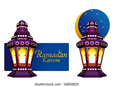 Arabic colorfull Lantern for Ramadan promotion