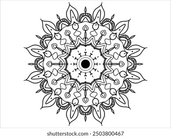  Vector de diseño de mandala dacorativo árabe