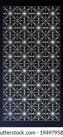 Fondo decorativo inspirado en el ‌ árabe, plantilla de vector de corte láser