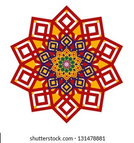Arabic Decorative Geometric Pattern. Islamic Design