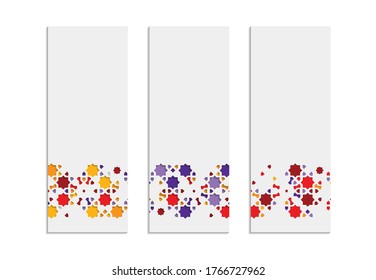 Tarjeta de felicitación de diseño árabe para Ramadan Karem. Detalle de mosaico decorativo islámico. Ilustración vectorial.