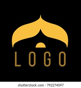 Arabic Dome Modern Minimal Logo Emblem Icon