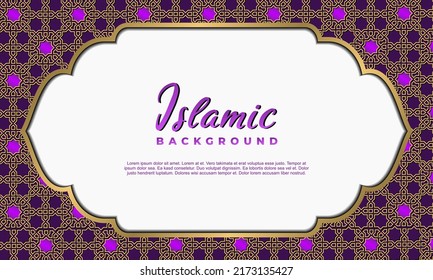 Arabic Elegant Luxury Ornamental Islamic Background With Islamic Pattern Decorative Ornament