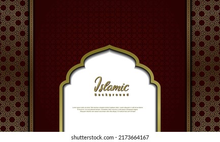 Arabic elegant luxury ornamental islamic background with islamic pattern decorative ornament