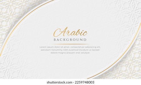 Arabic elegant luxury ornamental islamic background with islamic pattern decorative