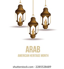 Arabic elements, lamp, vector illustration