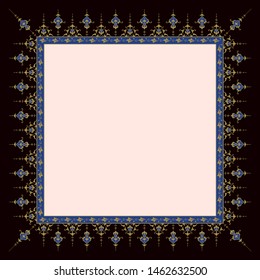 Arabic Floral Frame 