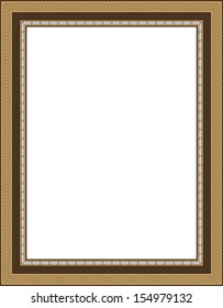 Arabic Floral Frame. Traditional Islamic Design. Mosque decoration element. Elegance Background with Text input area in a center.