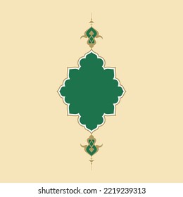 Arabic Floral Frame. Traditional Islamic Design. Mosque decoration element. Elegance Background ...

