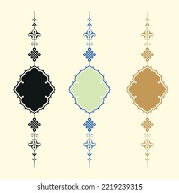 Arabic Floral Frame. Traditional Islamic Design. Mosque decoration element. Elegance Background ...

