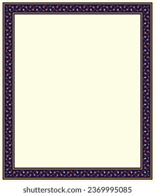 Arabic Floral Frame for your design. Traditional Islamic Design. Elegance Background with Text input area in a center. Suitable for greeting card, poster, invitation and banner