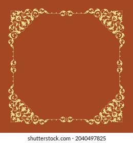 Arabic Floral Ornament. Traditional Islamic Design. Mosque decoration element.
