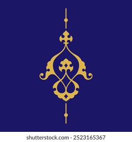 Arabic Floral Ornament. Traditional Islamic Design. Mosque decoration element.