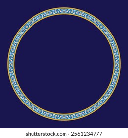 Arabic Floral Ornament. Traditional Islamic Design. Mosque decoration element.