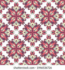 Arabisches Blumenmuster. Outline handgezeichnete Illustration arabischer Vektormuster für Webdesign