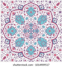 Arabic floral pattern in Victorian style. Ornamental for Card for cafe, restaurant, shop, print, banner, wedding invitation, book cover, certificate. Save the date. India, Arabic Dubai turkish Islam