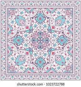Arabic floral pattern in Victorian style. Ornamental for Card for cafe, restaurant, shop, print, banner, wedding invitation, book cover, certificate. Save the date. India, Arabic Dubai turkish Islam