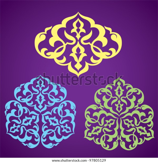 Arabic Floral Patterns Islamic Design Stock Vector Royalty Free 97805129