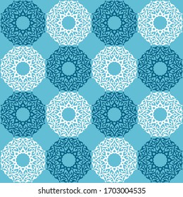 Arabic Floral Seamless Pattern. Traditional Arabic Islamic Background. EPS10 Illustration.