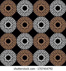 Arabic Floral Seamless Pattern. Traditional Arabic Islamic Background. EPS10 Illustration.