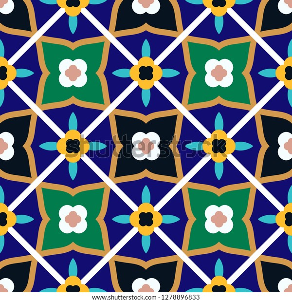 Arabic Floral Seamless Pattern Traditional Arabic Stock Vector (Royalty ...