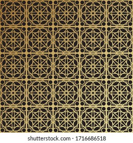 arabic flower geometric Seamless patterns, Endless repeating linear texture for wallpaper, packaging, banners, invitations, business cards, fabric print